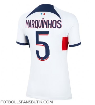 Paris Saint-Germain Marquinhos #5 Replika Bortatröja Damer 2023-24 Kortärmad